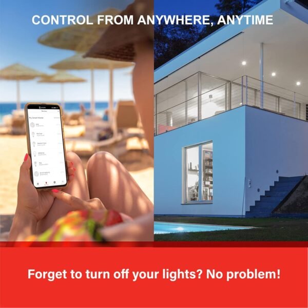 Sengled BR30 Smart Light Bulb, Updated FFS WiFi Led Flood Light Bulbs, Smart Bulbs That Works with Alexa, Google Assistant, E26 Daylight,60W Equivalent, 650LM, 2.4GHz WiFi Only, No Hub Required, 2Pack - Image 4