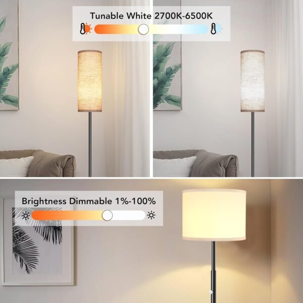 PARTPHONER Matter Smart LED Light Bulb Work with Google Home/Alexa/Apple Home/SmartThings/Siri, A19 E26 800LM Color Changing Light Bulb with Music Sync, Smart Home Integration, 2.4Ghz WiFi 4 Pack - Image 8