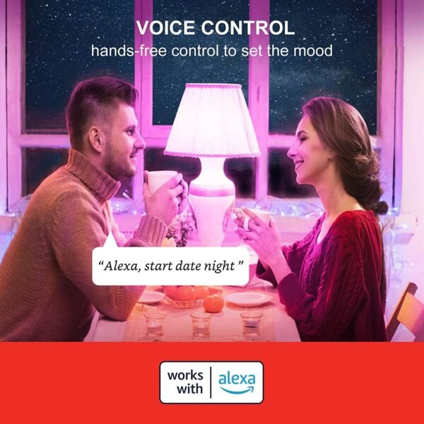 Sengled Alexa Light Bulbs, 75W Equivalent, S1 Auto Pairing with Alexa Devices, Smart Light Bulb that Work with Alexa, Bluetooth Mesh Smart Home Lighting, ‎Multicolor Dimmable, No Hub Required,4-Pack - Image 2