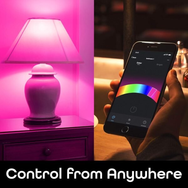 Geeni PRISMA 1050 Wi-Fi LED Light Bulb, Multicolor (2700K) – Dimmable LED Bulbs, A21, 75-Watt Equivalent – No Hub Required – Works with Amazon Alexa, Google Assistant - Image 4
