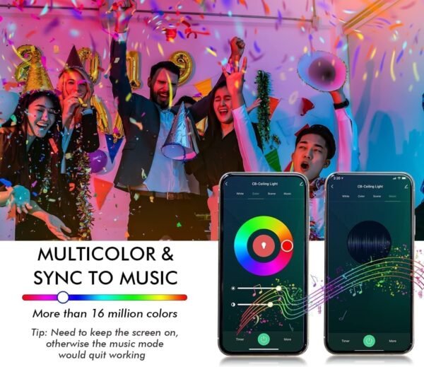Smart Light Bulbs,Color Changing Light Bulbs That Work with Alexa and Google Assistant,2.4GHz WiFi & Bluetooth Music Sync Multicolor LED Bulbs,7W(60W Eqv.) E26 A19 for Smart Home Lighting-4PACK - Image 7