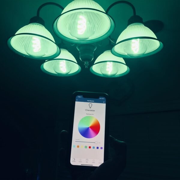 Feit Electric 60 Watt Equivalent Smart Filament Globe Bulb, Spiral Filament WiFi Dimmable, Works with Alexa and Google Assistant No Hub Required, G30 Vanity LED Smart Light Bulb G3060/RGBW/FIL/AG - Image 7