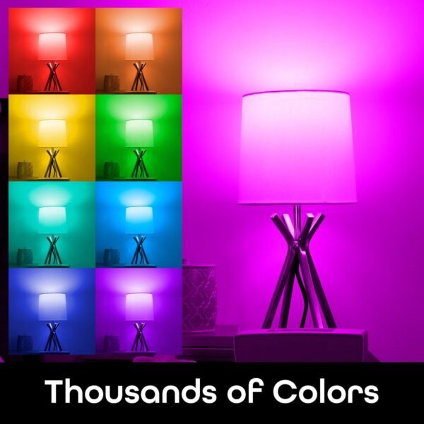 Geeni Prisma Smart Light Bulbs, 800 Lumens, 2700K Dimmable, A19, 60W Equivalent, Color Changing RGBW LED, Works with Alexa and Google Home, No Hub Required, 2.4GHz WiFi, 2-Pack - Image 3