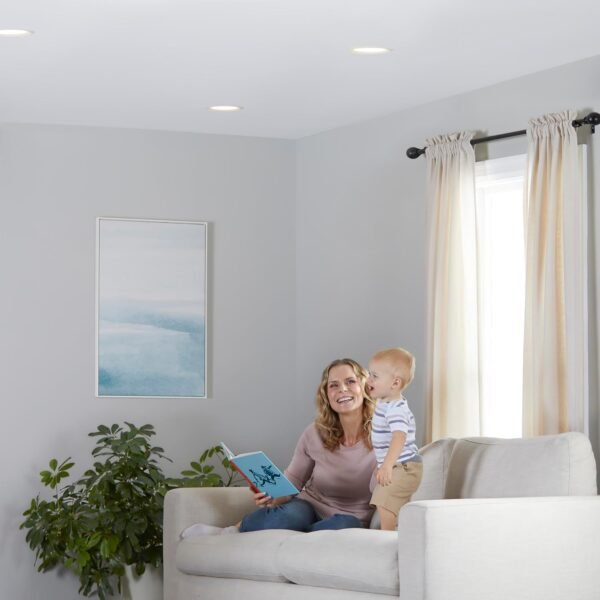 Amazon Basics Smart BR30 LED Light Bulb, Color Changing, 60W Equivalent, 800LM, Works with Alexa Only, 2.4 GHz Wi-Fi, No Hub Required, 4 Pack - Image 8