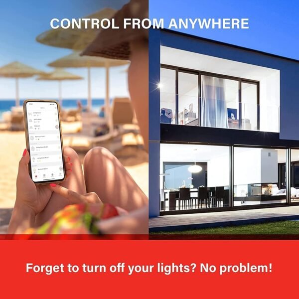 Sengled Alexa WiFi Light Bulb - Smart Bulbs That Work with Alexa/Google Assistant, A19 Daylight (5000K) - No Hub Required, 800LM 60W High CRI)60 Equivalent, 4 Count (Pack of 1) - Image 5