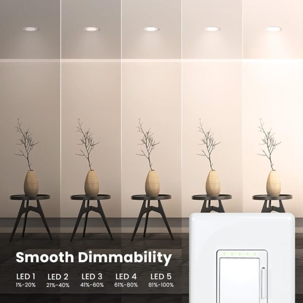 Feit Electric Smart Dimmer Switch, Neutral Wire Required for Installation, Compatible with Amazon Alexa and Google Assistant, Smart Dimmer Light Switch, White, Model:DIM/WiFi - Image 6