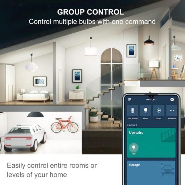 Sengled Alexa Light Bulbs, 75W Equivalent, S1 Auto Pairing with Alexa Devices, Smart Light Bulb that Work with Alexa, Bluetooth Mesh Smart Home Lighting, ‎Daylight 5000K, No Hub Required, 4-Pack - Image 7