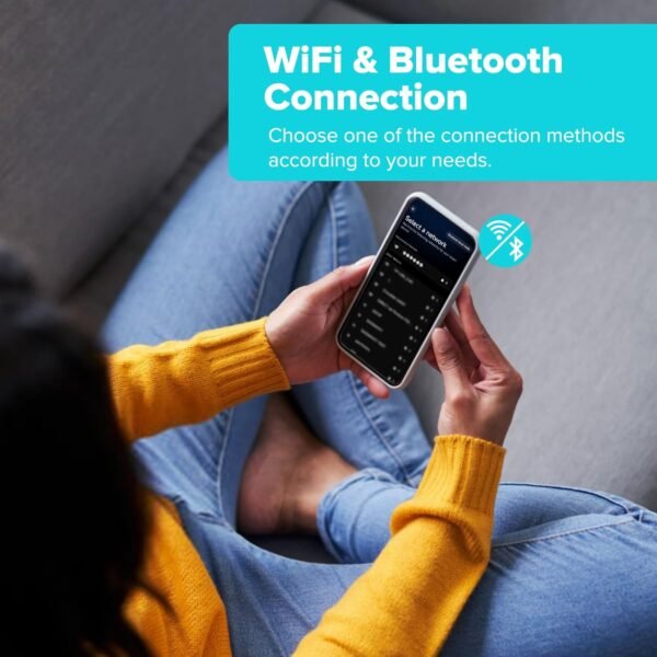 Smart Light Bulbs, Smart Bulb Compatible with Alexa & Google Home, LED Light Bulbs Color Changing, Multi-Dynamic Scene, Music Sync, A19 E26 2.4GHz RGBTW WiFi & Bluetooth Light Bulb 60W, 800LM, 6Pack - Image 5