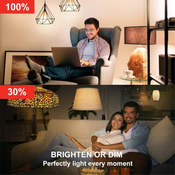 Sengled Alexa Light Bulb 75W Equivalent, Smart Light Bulbs Bluetooth Mesh 1050 LM, Smart Bulbs That Work with Alexa Only 2700K, High Brightness, Soft White A19 Dimmable Bulb, No Hub Required, 4 Pack - Image 6