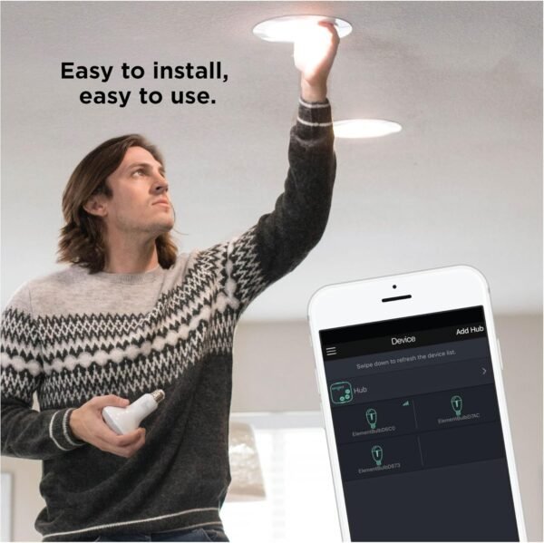 Sengled Smart Bulb, Zigbee Hub Required, Smart Light Bulb Works with Alexa, Google Home, SmartThings, Homekit and Siri, BR30 Dimmable Flood Light Bulb for Cans, Soft White 2700K, 650 LM, 9W, 4 Pack - Image 3