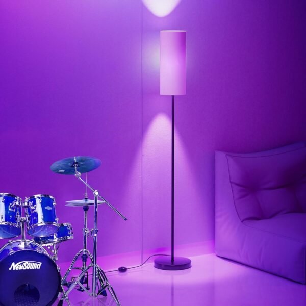 PARTPHONER Floor Lamps for Living Room with Matter Smart LED Light Bulb Work with Google Home/Alexa/Apple Home/SmartThings/Siri, Modern Standing Lamp Color Changing Light Bulb, Smart Home Integration - Image 8