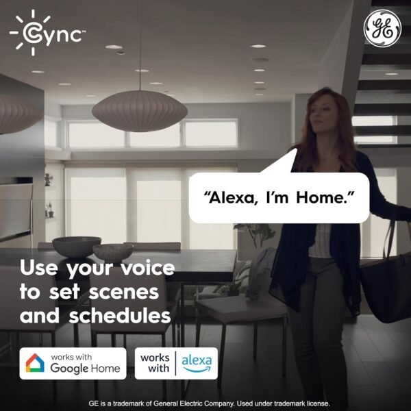 GE Cync Reveal HD+ Smart Undercabinet Light Fixture, Color Changing Undercab Light, Smart Wi-Fi Kitchen Light, Works with Alexa and Google Home, 12-in Bar - Image 7