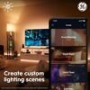 GE CYNC A19 Smart LED Light Bulbs, Soft White, Bluetooth and WiFi Light Bulbs, 60W Equivalent, Work with Amazon Alexa and Google Home (2 Pack) - Image 5