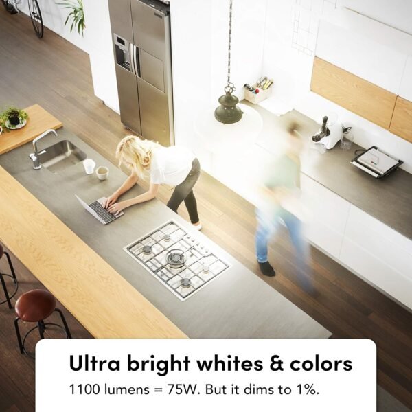 LIFX color, A19 1100 lumens, Wi-Fi Smart LED Light Bulb, Billions of colors and Whites, No bridge required, Works with Alexa, Hey Google, HomeKit and Siri multicolor (Pack of 2) - Image 5