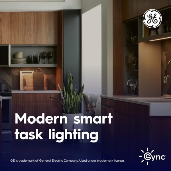 GE Cync Reveal HD+ Smart Undercabinet Light Fixture, Color Changing Undercab Light, Smart Wi-Fi Kitchen Light, Works with Alexa and Google Home, 12-in Bar - Image 5