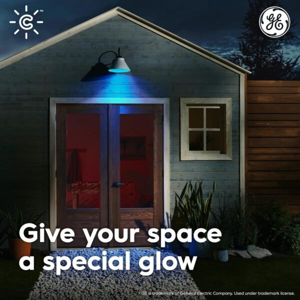 Cync GE Smart LED Light Bulb, PAR38 Flood Light Outdoor, Works with Amazon Alexa and Google Home, WiFi Light, Color Changing Light Bulb, 90W Equivalent, (Pack of 2) - Image 6