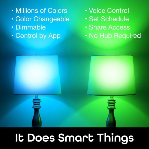 Geeni PRISMA 1050 Wi-Fi LED Light Bulb, Multicolor (2700K) – Dimmable LED Bulbs, A21, 75-Watt Equivalent – No Hub Required – Works with Amazon Alexa, Google Assistant - Image 2