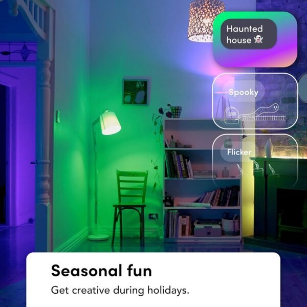 LIFX color, A19 1100 lumens, Wi-Fi Smart LED Light Bulb, Billions of colors and Whites, No bridge required, Works with Alexa, Hey Google, HomeKit and Siri multicolor (Pack of 2) - Image 20