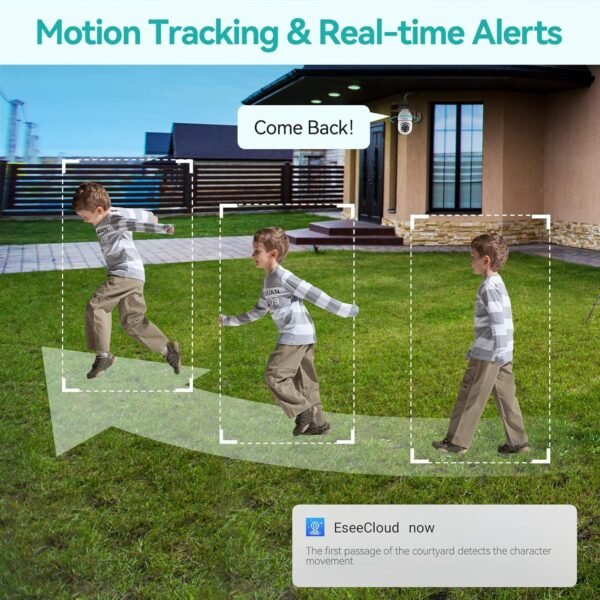 2K/3MP Light Bulb Security Camera, 5G& 2.4GHz WiFi Alexa E27 360° Light Socket Camera for Outdoor, Wireless WiFi Home IP Camera with Motion Tracking Alarm, Color Night Vision,Two-Way Talk. - Image 4