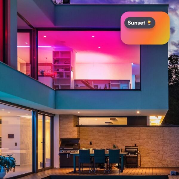 LIFX Color, 1100 lumens BR30 E26, 2.4GHz Wi-Fi Smart LED Light Bulb, Billions of Colors and Whites, No Bridge Required, Works with Alexa, Hey Google, HomeKit and Siri, Multicolor (Pack of 2) - Image 5