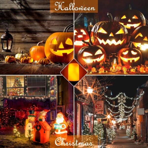 Bestview LED Flame Effect Light Bulbs,4 Modes Smart E26/E27 Base Flickering Fire Light Bulb with for Halloween, Christmas, Party, Porch, Indoor&Outdoor Home Decoration Lighting (Yellow 4 Pack) - Image 5