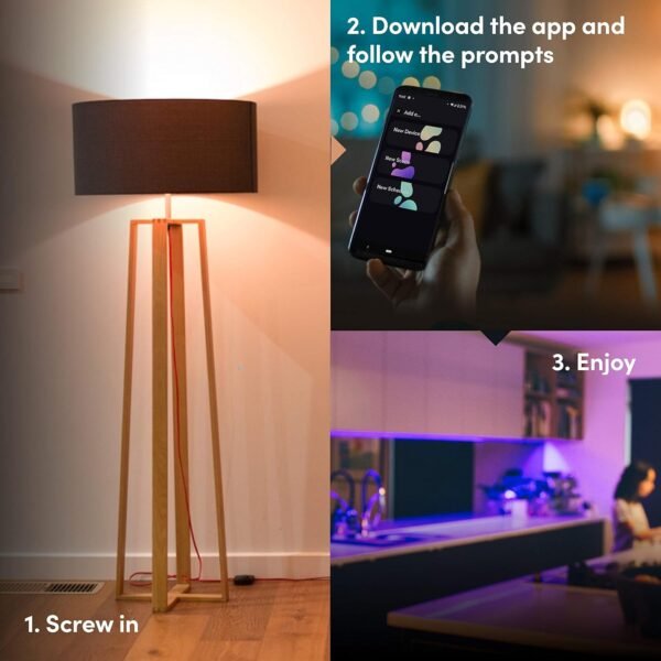 LIFX Color, A19 1100 lumens, Wi-Fi Smart LED Light Bulb, Billions of Colors and Whites, No bridge required, Works with Alexa, Hey Google, HomeKit and Siri, Multicolor - Image 6