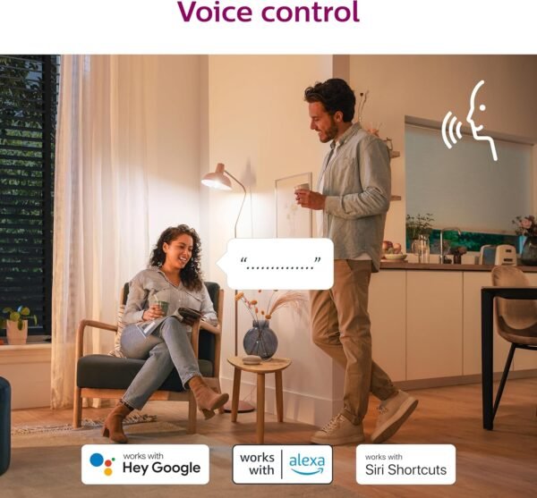 Philips 40-Watt Equivalent B12 LED Smart Wi-Fi Tuneable White Light Bulb Powered by WiZ with Bluetooth (4-Pack) - Image 6