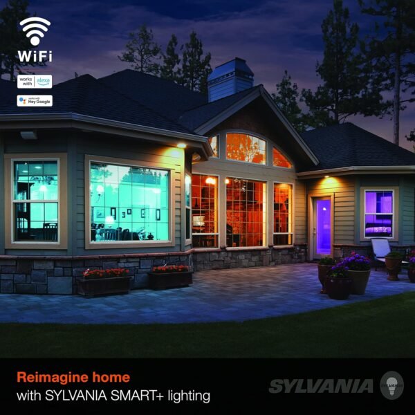 SYLVANIA Wifi LED Smart Strip Light Expansion Kit, 6.5ft, Indoor, Full Color & Adjustable White, Compatible with Alexa and Google Home Only - 1 Pack (75705) - Image 6