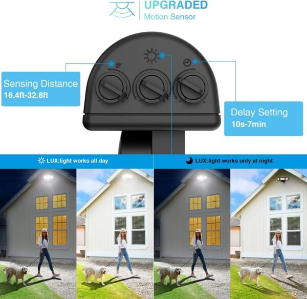 100W LED Flood Light Motion Sensor, 9000LM Motion ... - Image 3