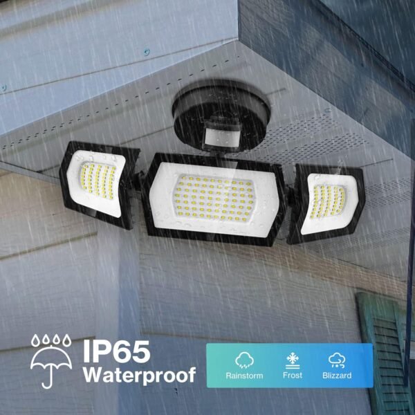 100W LED Flood Light Motion Sensor, 9000LM Motion ... - Image 5