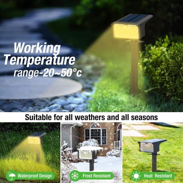 [3 Pack & 62LED]Solar Spot Lights Outdoor Motion S... - Image 5