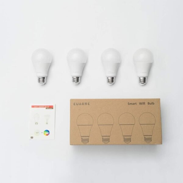 Smart Light Bulb LED E26 BR30 Screw Bulb, Compatible with Alexa, Google Home, WiFi Color Changing RGB+CW 8W Dimmable Multicolor, No Hub Required, 4 Pack, Only for 2.4GHz - Image 9