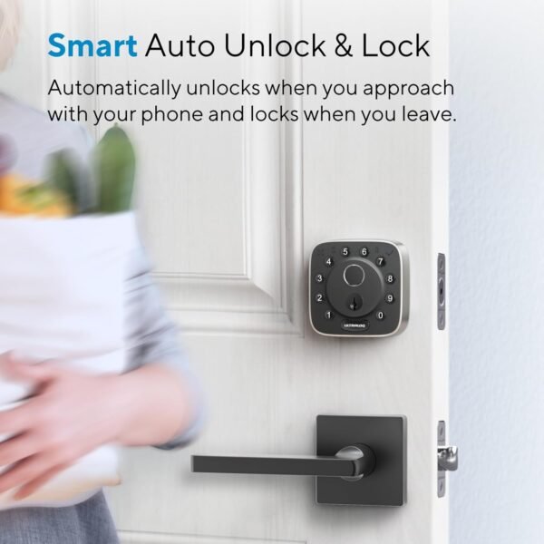ULTRALOQ Bolt Fingerprint Smart Lock,Works with Apple HomeKit, Built-in WiFi Keyless Entry Door Lock, Voice Control with Siri, Alexa, Google, Smart WiFi Deadbolt, Support Apple Home Automation - Image 5