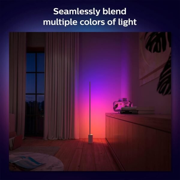 Philips Hue Signe Smart Floor Lamp, White - White and Color Ambiance LED Color-Changing Light - 2 Pack - Control with Hue App - Compatible with Alexa, Google Assistant, and Apple Homekit - Image 3