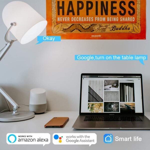 DOGAIN Smart Light Bulbs E12 Base LED Color Light Bulb WiFi-Bluetooth Candelabra Light Bulbs Compatible with Alexa Google Home, APP Color Changing Dimmable, 360 lm 35w Equivalent (2.4 Ghz only) 3 Pack - Image 5