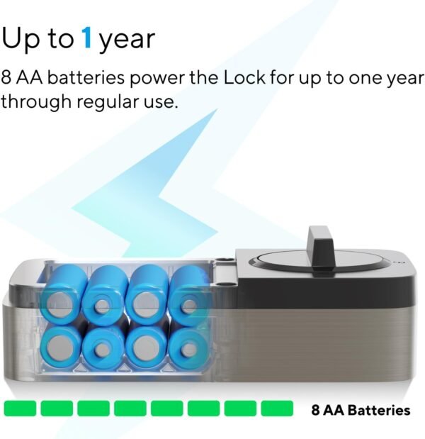 ULTRALOQ Bolt Fingerprint Smart Lock,Works with Apple HomeKit, Built-in WiFi Keyless Entry Door Lock, Voice Control with Siri, Alexa, Google, Smart WiFi Deadbolt, Support Apple Home Automation - Image 7