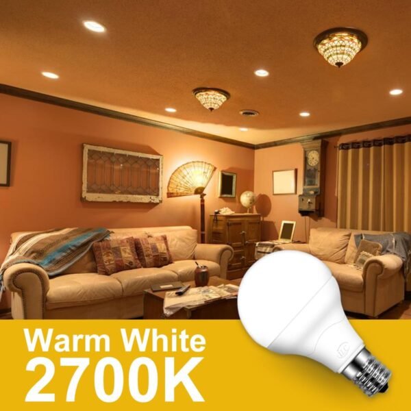 ILC E17 LED Light Bulbs (40w Equivalent) 5W, Color Changing RGB, 2700K Warm White, 12 Colors 2 Modes Timing with Remote Control (4 Pack) - Image 3