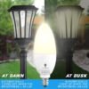 6 Pack BlueX Dusk to Dawn LED Bulbs, 6W E12 Base Light Bulb - 65W Equivalent – 3000K WarmLight White - Smart Light Sensor Candelabra Bulb, Home Security, Driveway, Yard, Porch Lighting - Image 4