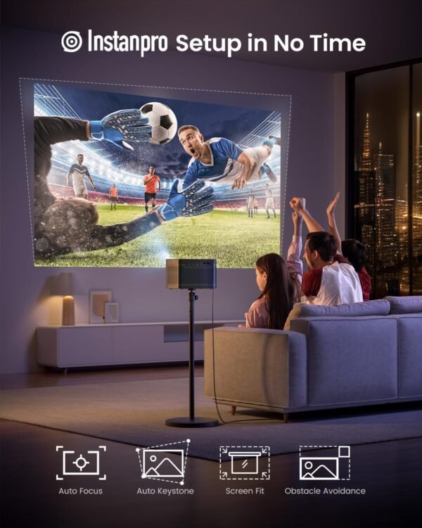 Dangbei DBOX02 Laser Projector 4K GTV, 2450 ISO Lumens, Netflix Officially Licensed Home Theater Projector with WiFi and Bluetooth, HDR10+, 200-inch Picture, 2x12W DTS:X and Dolby Audio - Image 6