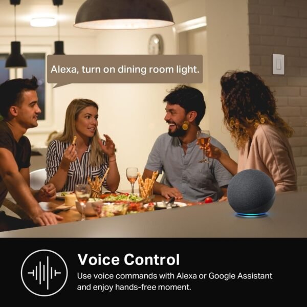 Kasa Smart Light Switch HS200, Single Pole, Needs Neutral Wire, 2.4GHz Wi-Fi Light Switch Works with Alexa and Google Home, UL Certified, No Hub Required , White, HS200 - Image 3