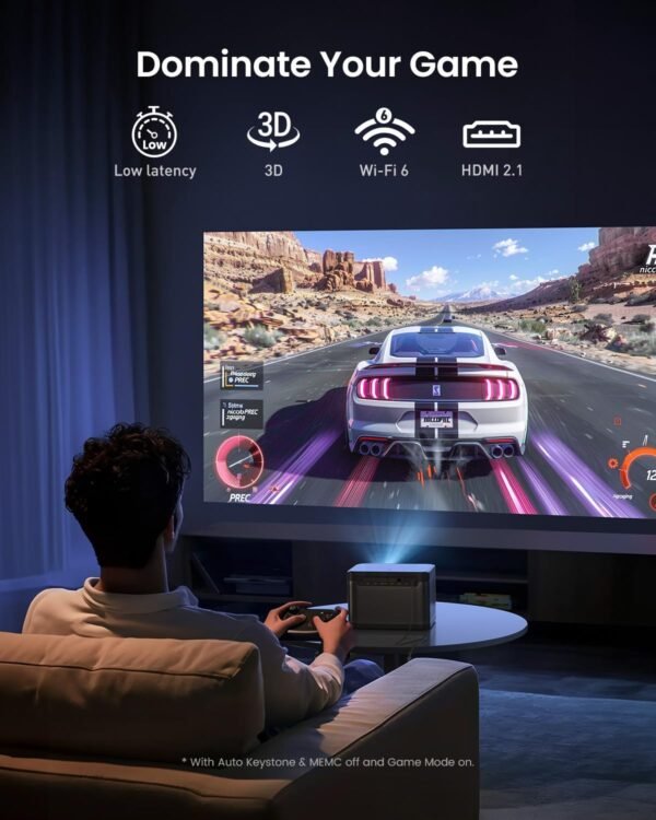 Dangbei DBOX02 Laser Projector 4K GTV, 2450 ISO Lumens, Netflix Officially Licensed Home Theater Projector with WiFi and Bluetooth, HDR10+, 200-inch Picture, 2x12W DTS:X and Dolby Audio - Image 7