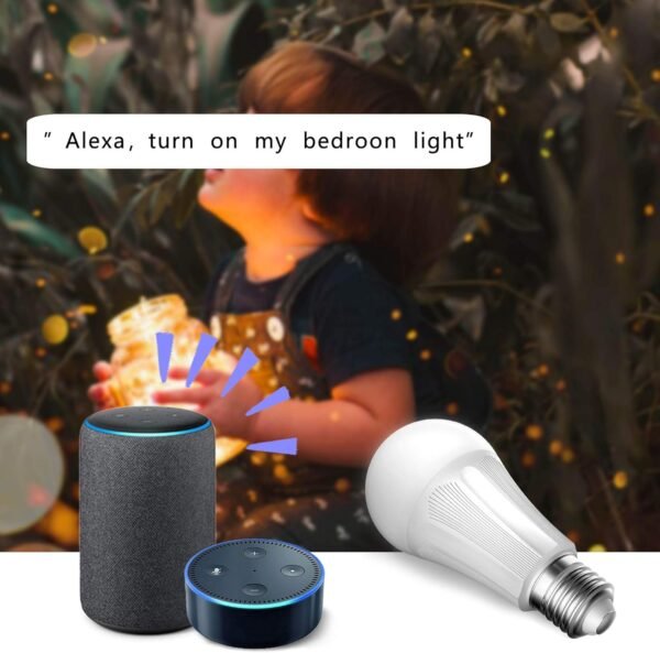 Smart Bulbs Smysen: Smart Light Bulb, Smart Bulb Alexa Amysen,810 Lumen, A19 LED Smart Home Light Bulb, Compatible with Alexa and The Google Assistant, No Hub Required 2-Pack - Image 7