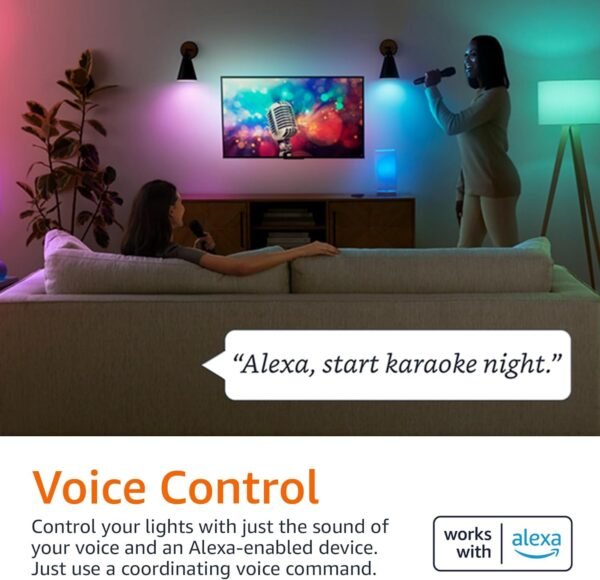 Echo Dot with Amazon Basics Smart Color Bulb - Image 5