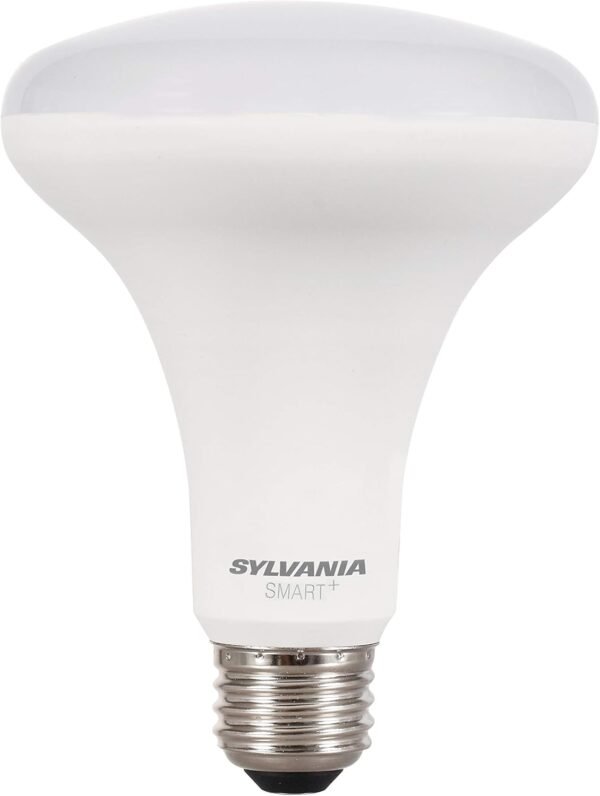 SYLVANIA SMART+ Bluetooth Soft White BR30 LED Bulb, Fully Dimmable, Compatible with Alexa, Apple HomeKit and Google Assistant, 1 pack - Image 2
