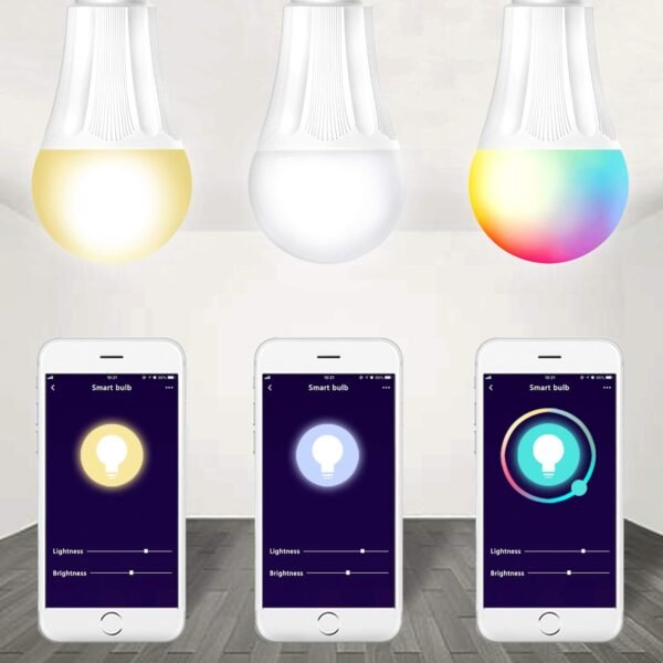 Smart Bulbs Smysen: Smart Light Bulb, Smart Bulb Alexa Amysen,810 Lumen, A19 LED Smart Home Light Bulb, Compatible with Alexa and The Google Assistant, No Hub Required 2-Pack - Image 5