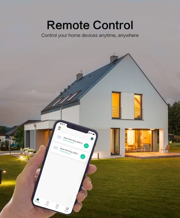 TREATLIFE 4 Pack Smart Plugs That Work with Alexa and Google Home, 7 Day Heavy Duty Programmable Timer, 1800W 15A WiFi Smart Outlet, Child Lock, Vacation Mode, Reliable WiFi Connection - Image 7