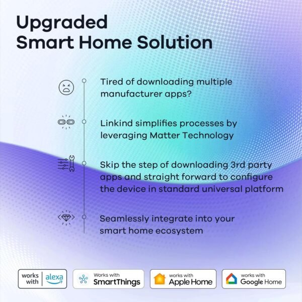 Linkind Matter Smart RGBTW Bulb, Color Changing Light Bulbs Music Sync, Bundle with Linkind Matter Smart Plug, Work with Apple Home, Siri, Alexa, Google Home, SmartThings - Image 8