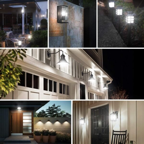 6-Pack Dusk to Dawn LED Light Bulbs, A19 11W(100Watt Equivalent), E26 Basic Automatic On/Off, 1200LM, Daylight White 5000K Smart Sensor Lights, Outdoor for Porch Garage Yard Patio Garden - Image 6