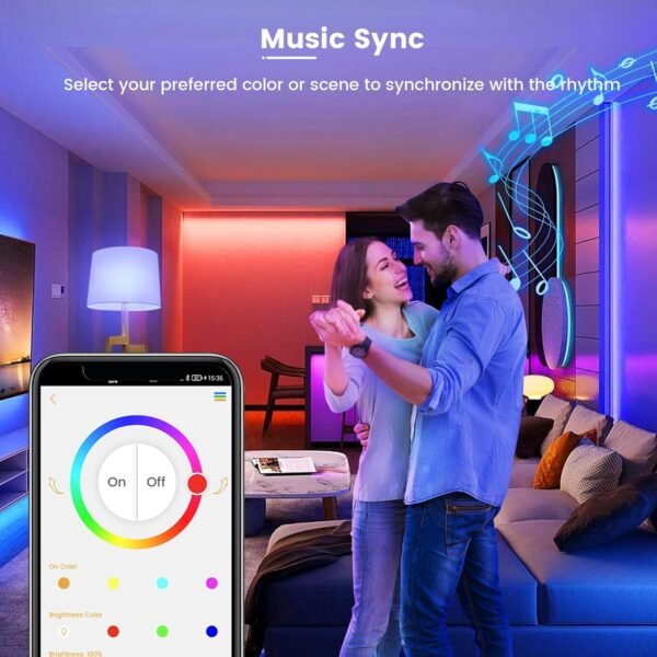 OHLUX BR30 Smart Flood Light Bulb, 85W Equivalent WiFi Smart Bulb, RGBCW, Music Sync, Color Changing Bulb Compatible with Alexa and Google Home, 4 Pack - Image 4