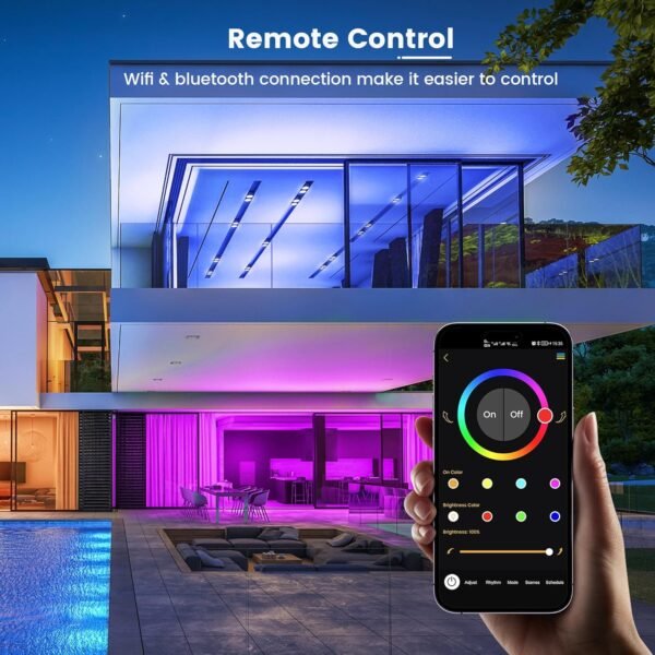 OHLUX BR30 Smart Flood Light Bulb, 85W Equivalent WiFi Smart Bulb, RGBCW, Music Sync, Color Changing Bulb Compatible with Alexa and Google Home, 4 Pack - Image 6